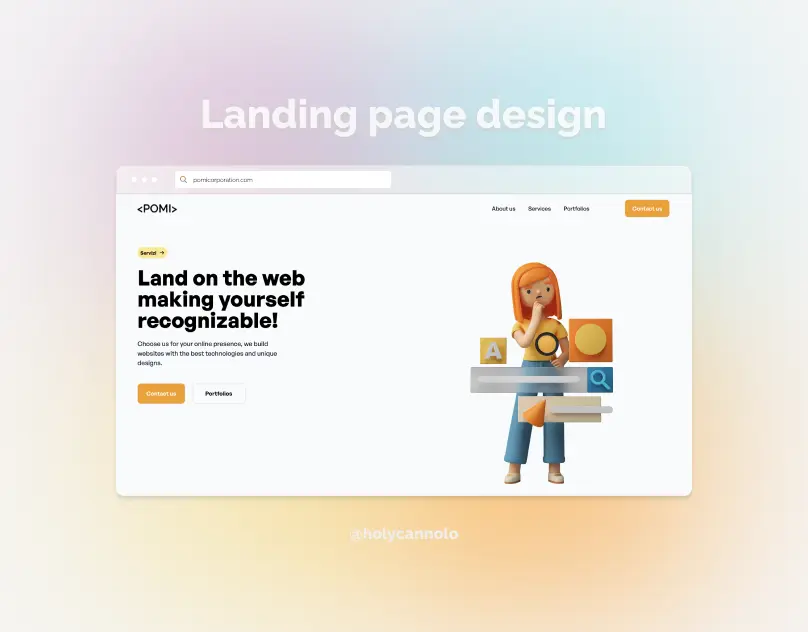 landing page designer e developer agenzia